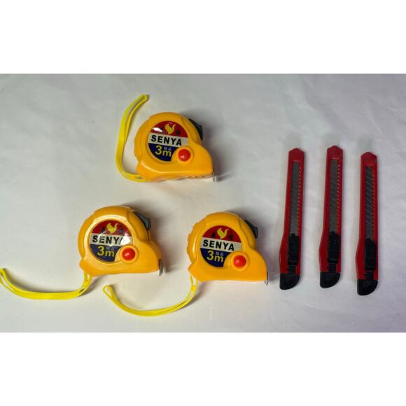 3-Pack 3m Tape Measures & 3 Utility Knives – DIY & Toolbox Essential 6-Piece - Picture 12 of 16